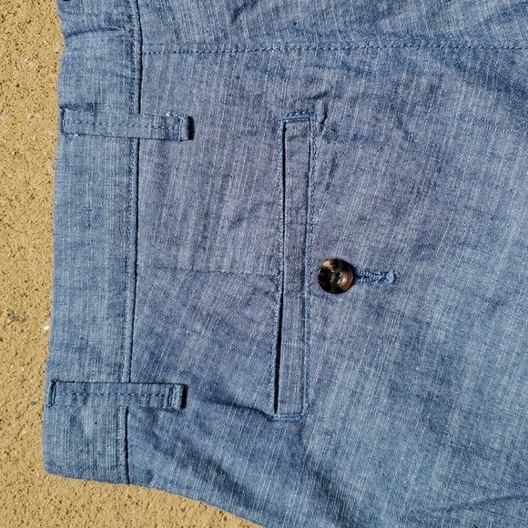 New Goodfellow & Co Blue Flat Front Linden Cotton Shorts Size 28 - Picture 8 of 11